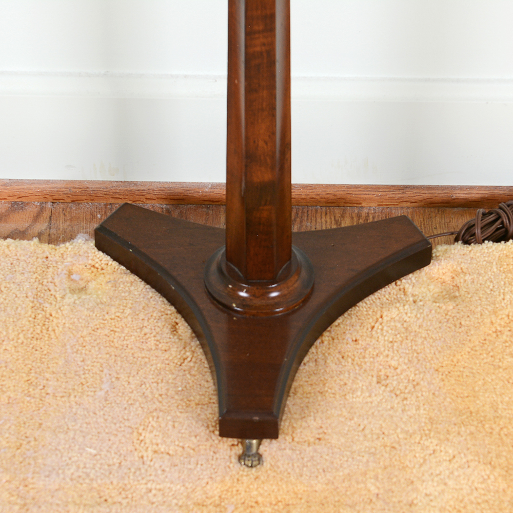 Vintage Metal Tray Floor Lamp