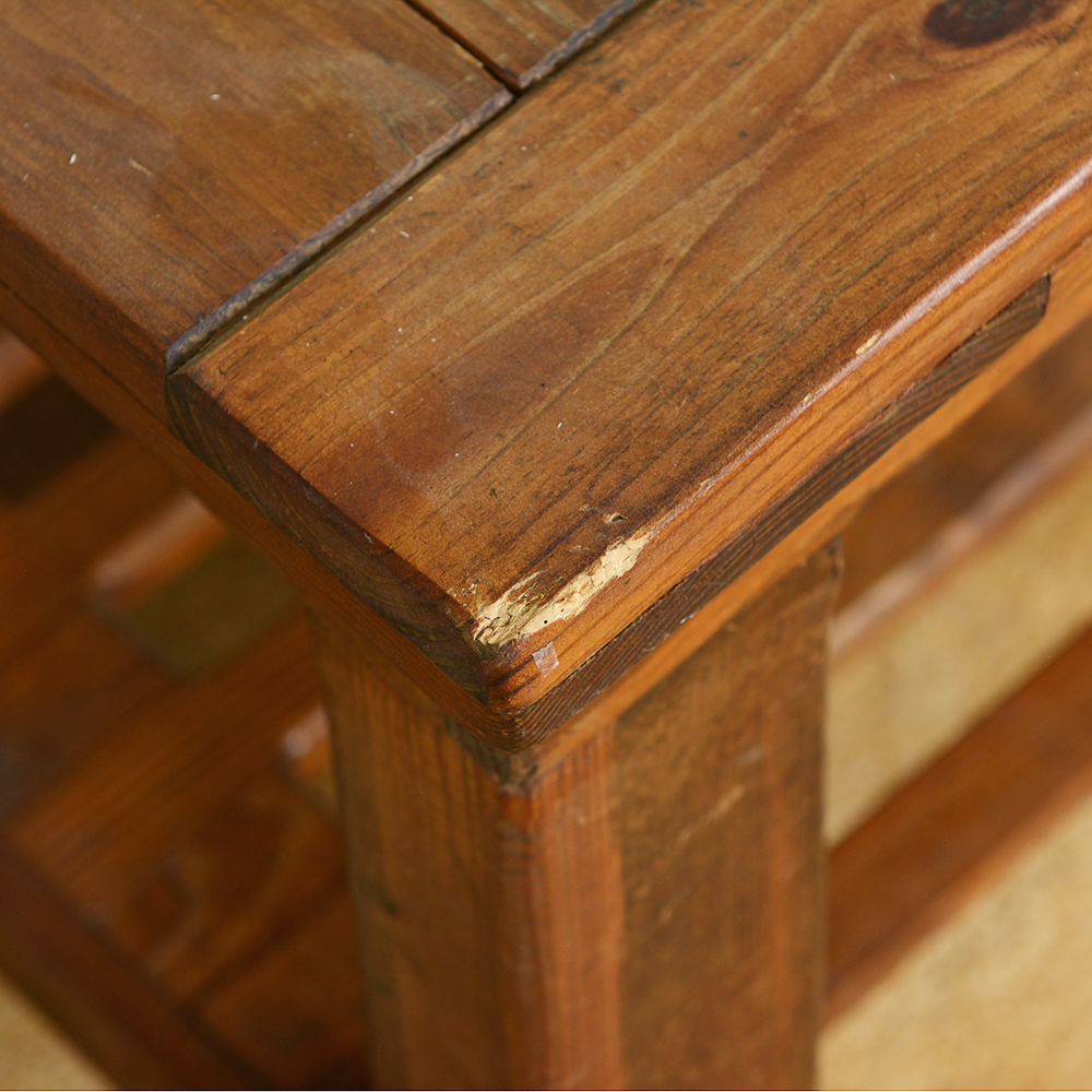 Vintage Mission-Style Oak Side Table