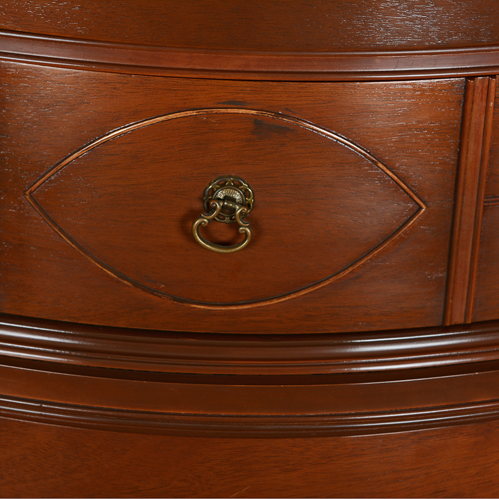 Traditional-Style Serpentine Chest of Drawers by Huntley