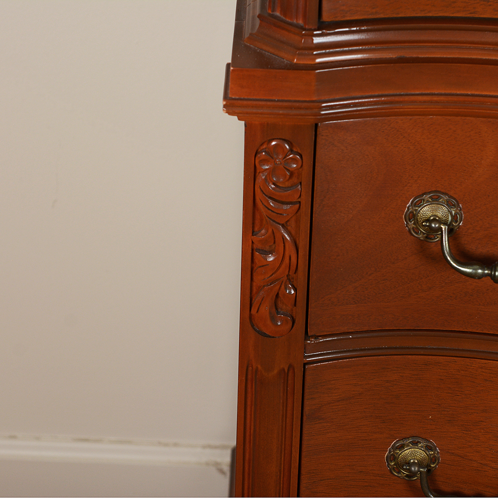 Traditional-Style Serpentine Chest of Drawers by Huntley