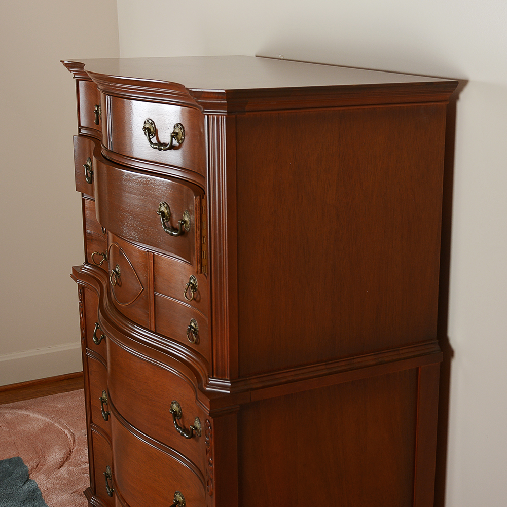 Traditional-Style Serpentine Chest of Drawers by Huntley