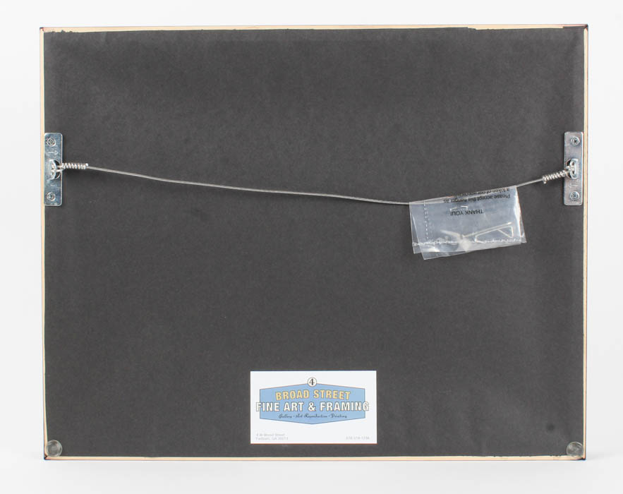 Pair of Black and White Floral Prints