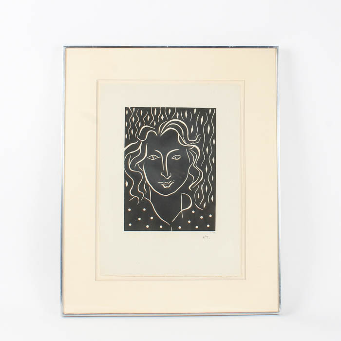 Henri Matisse Limited Edition Linoleum Relief "Primavera"
