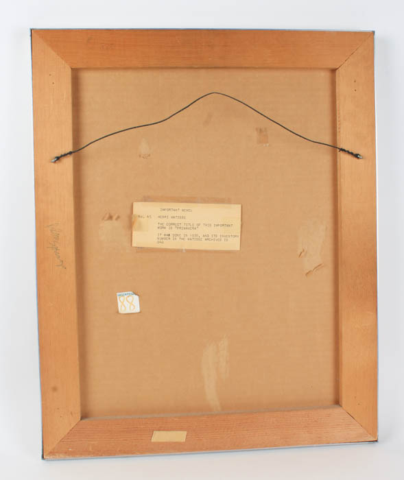 Henri Matisse Limited Edition Linoleum Relief "Primavera"