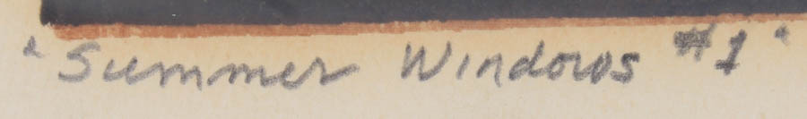 Louis Bunce Serigraph "Summer Windows #1"