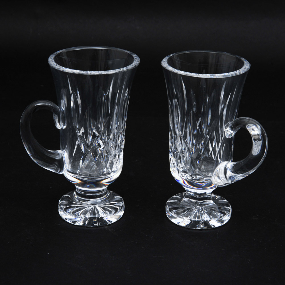 Waterford Crystal "Lismore" Irish Coffee Mugs