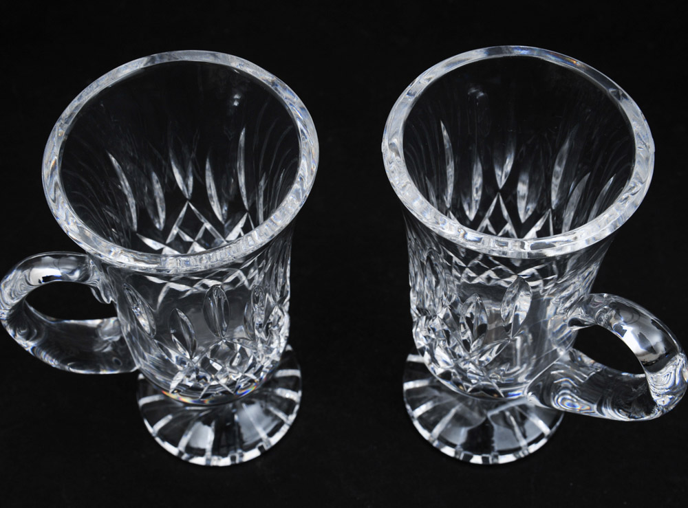 Waterford Crystal "Lismore" Irish Coffee Mugs
