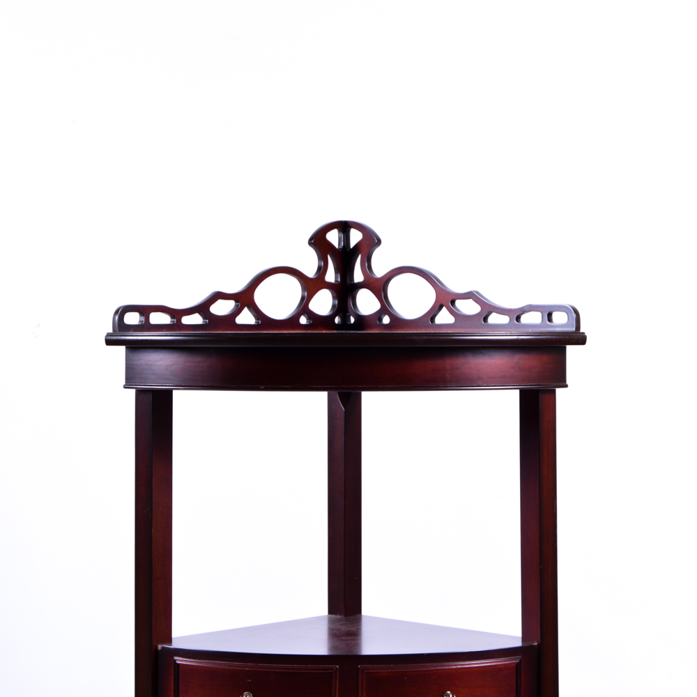 Wood Corner Accent Table