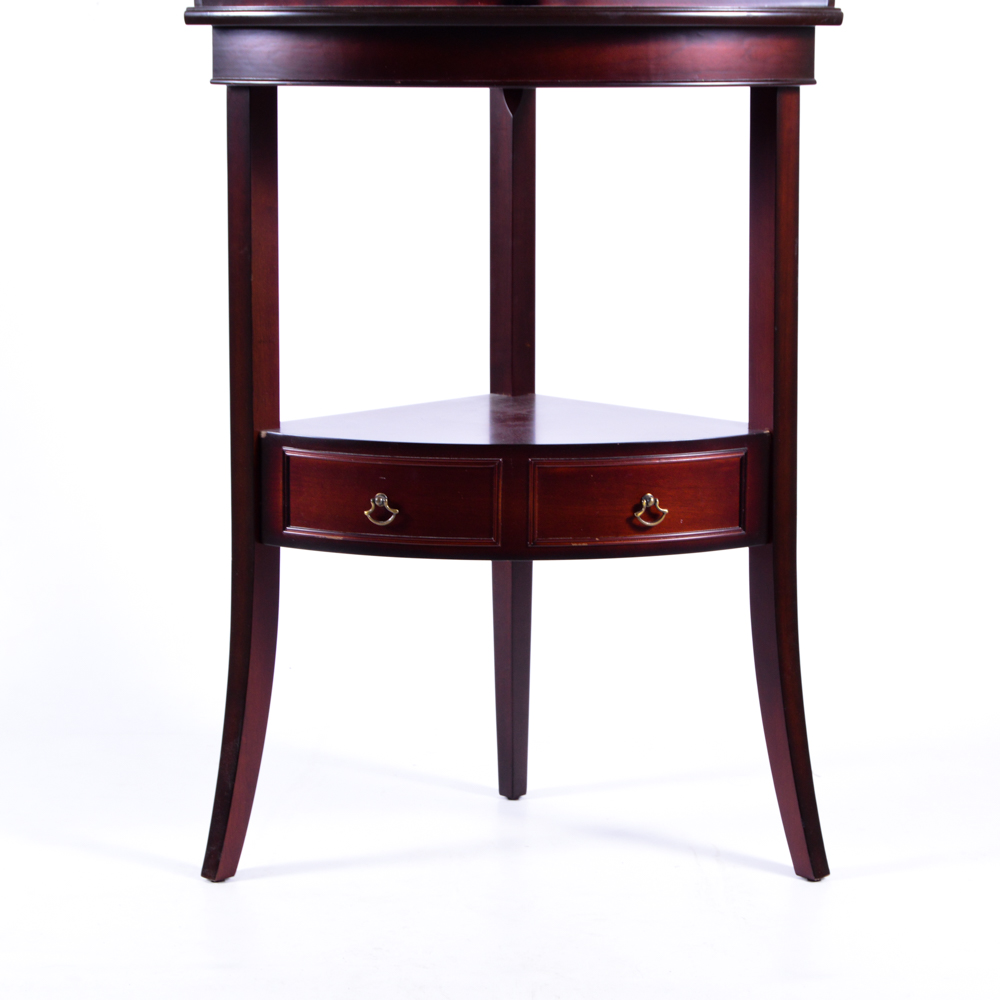 Wood Corner Accent Table