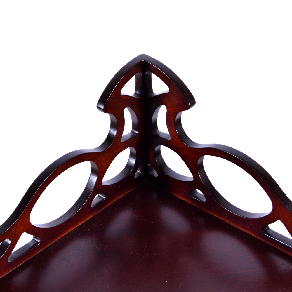 Wood Corner Accent Table