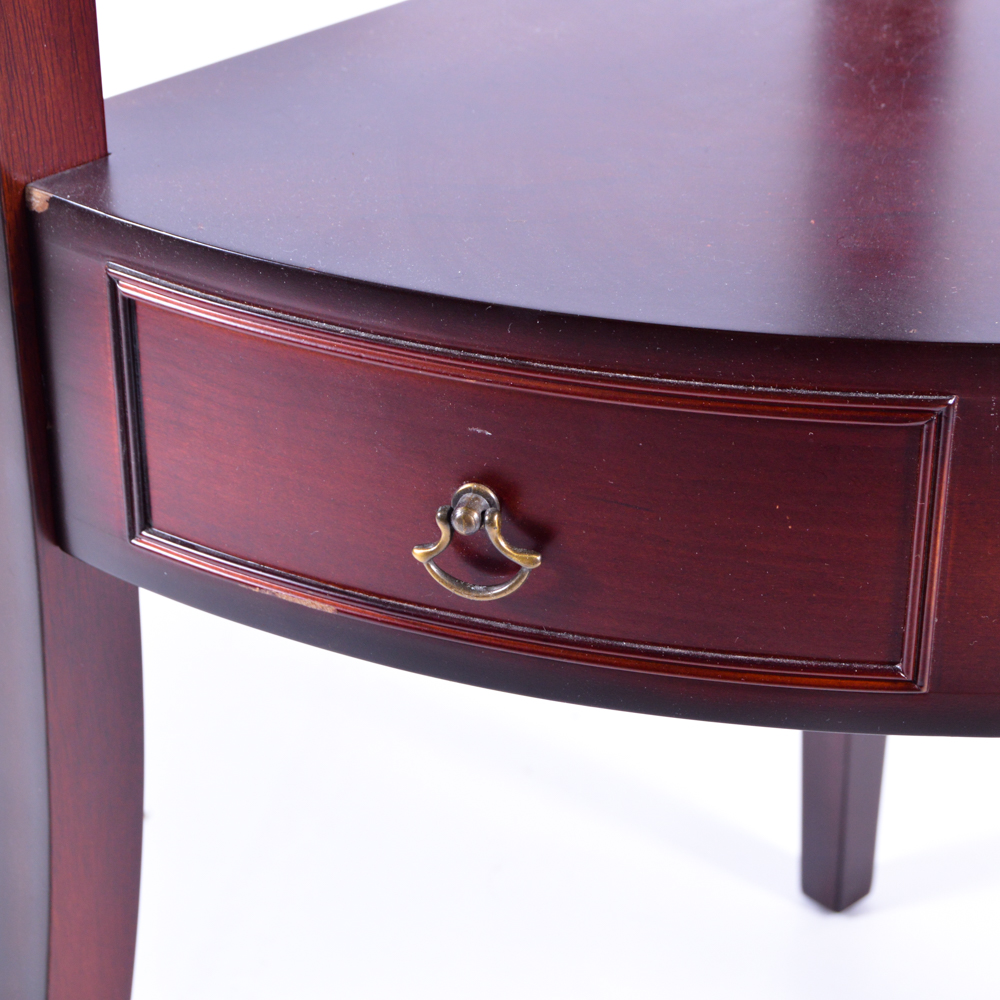 Wood Corner Accent Table