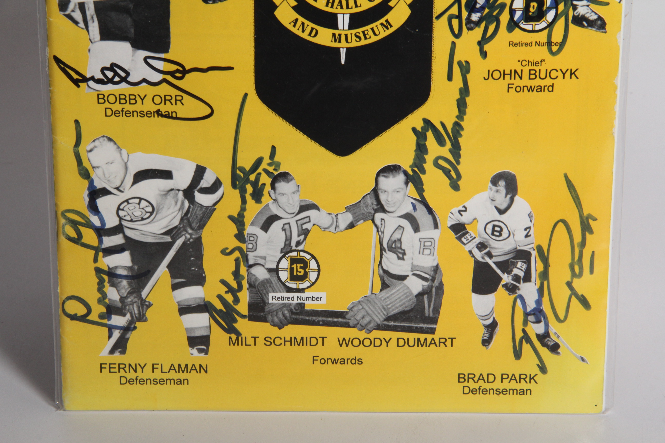 Autographed 1994-1995 Boston Bruins Alumni Game Program