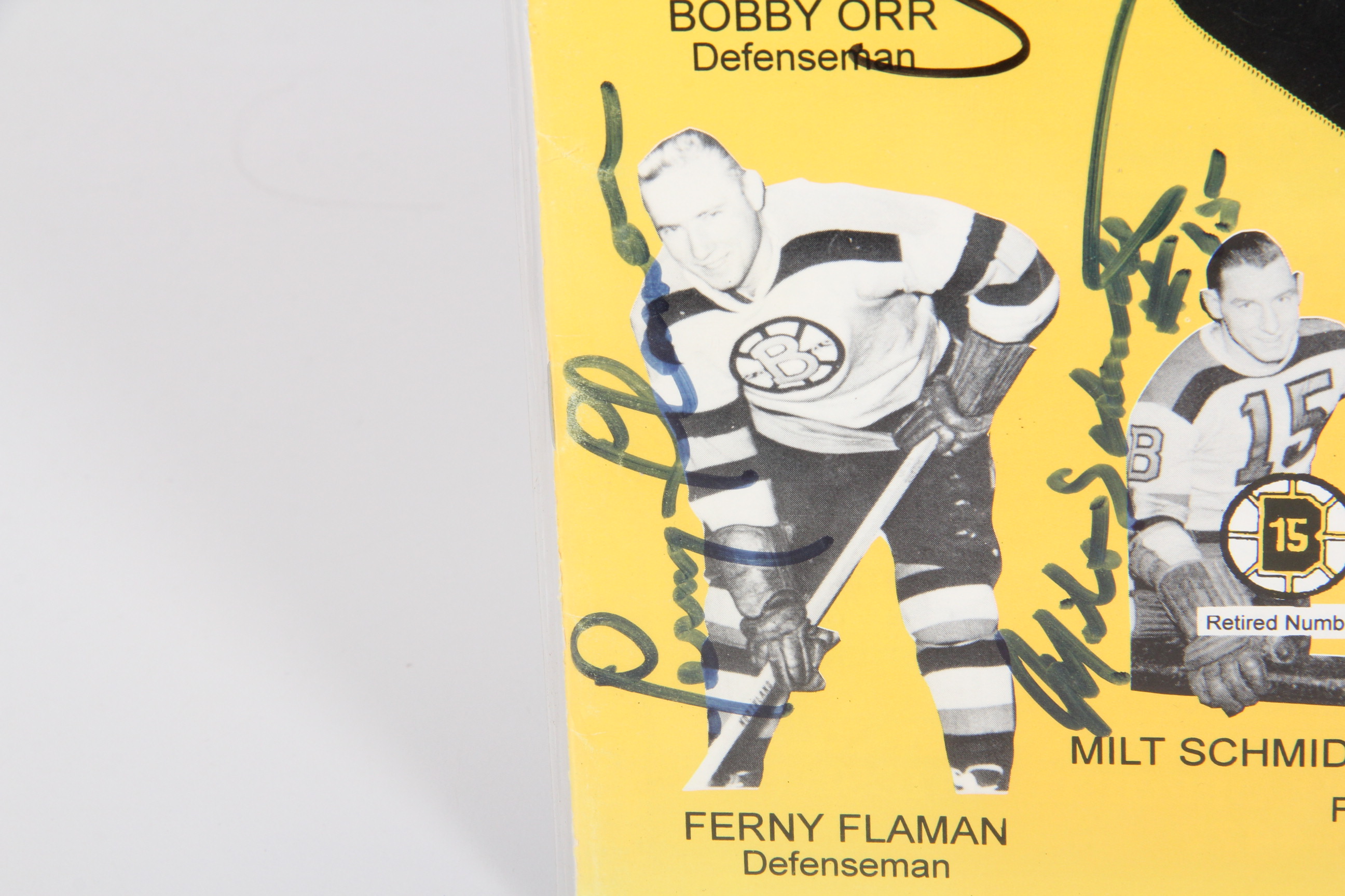 Autographed 1994-1995 Boston Bruins Alumni Game Program