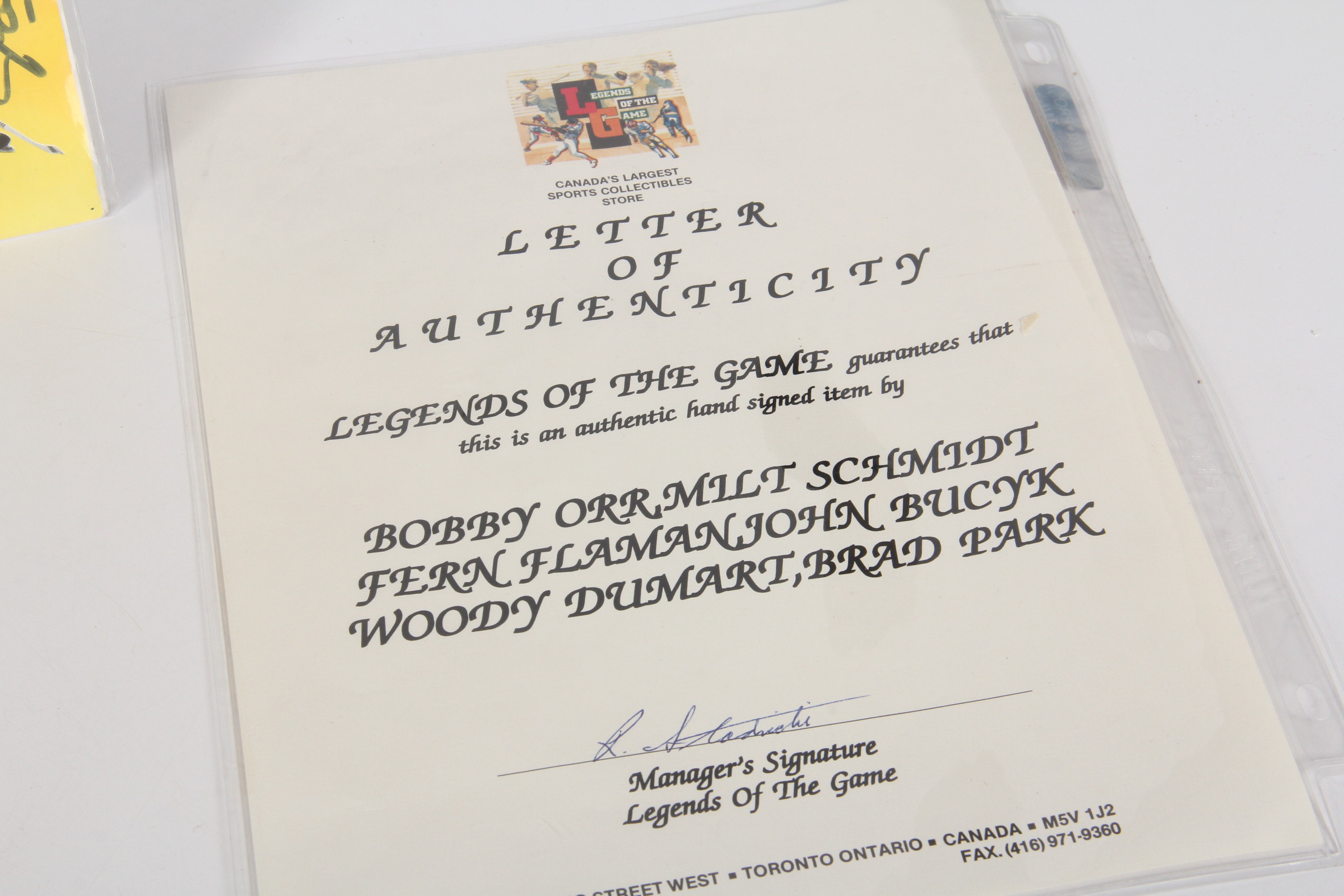 Autographed 1994-1995 Boston Bruins Alumni Game Program