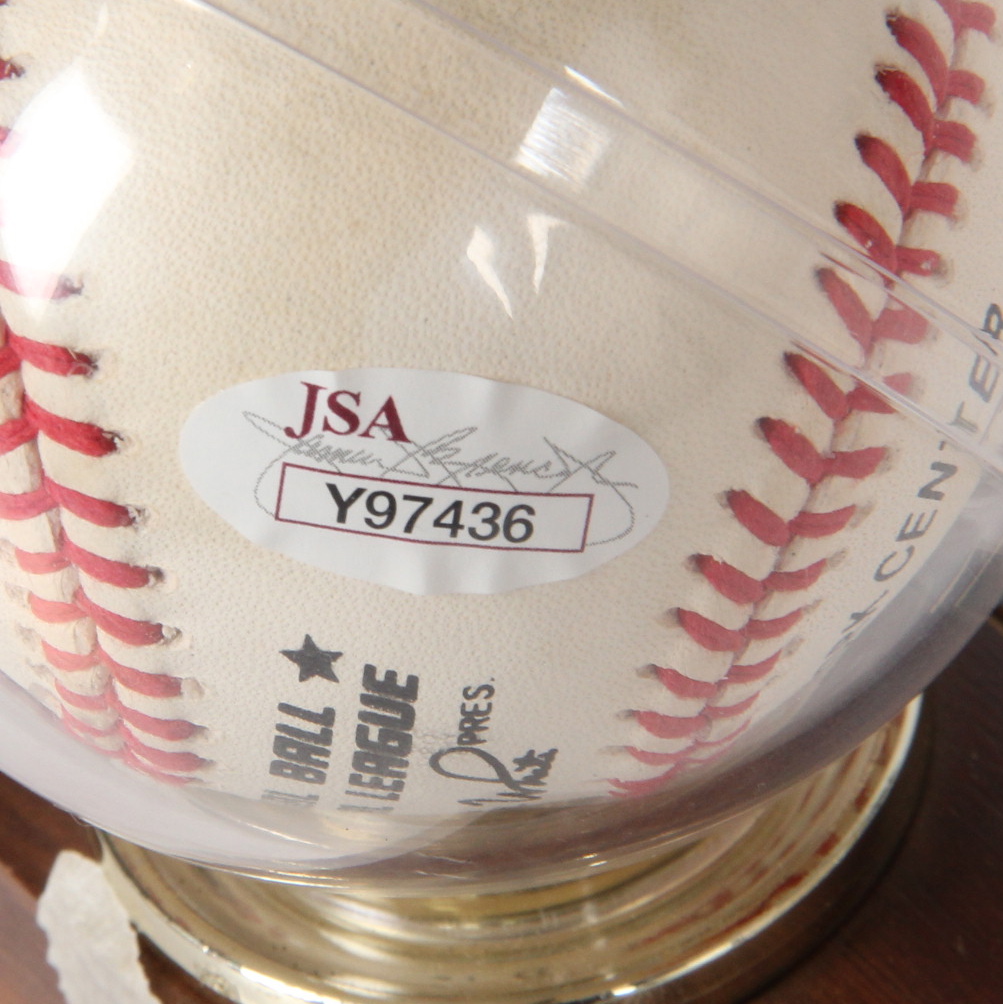 Hank Aaron Autographed Baseball
