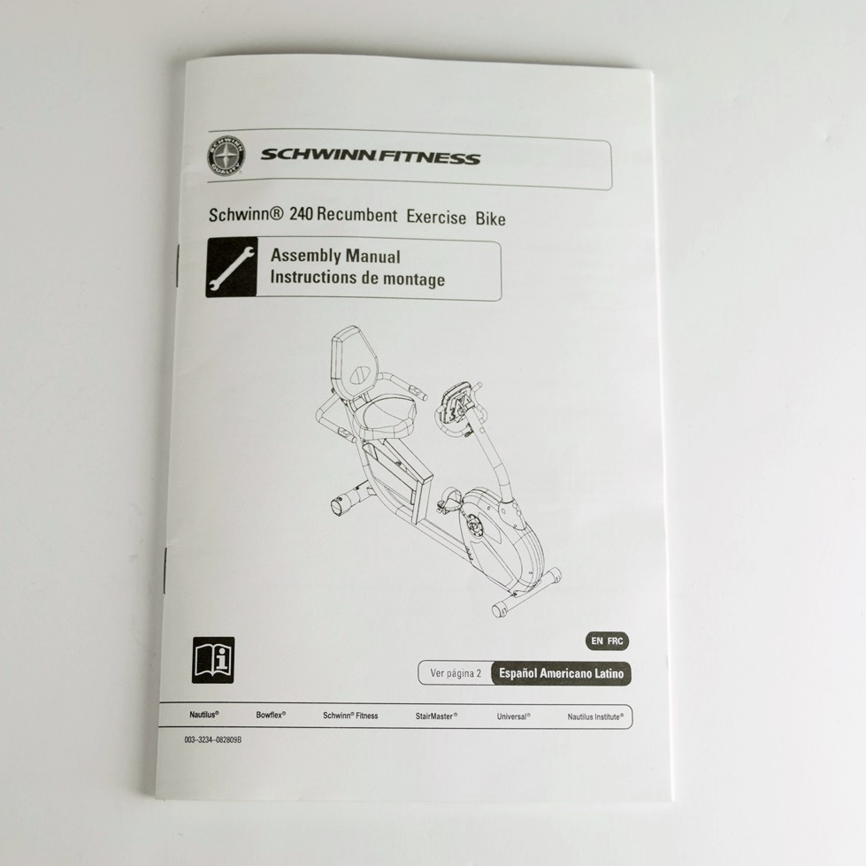 Schwinn 240 Recumbent Exercise Bike