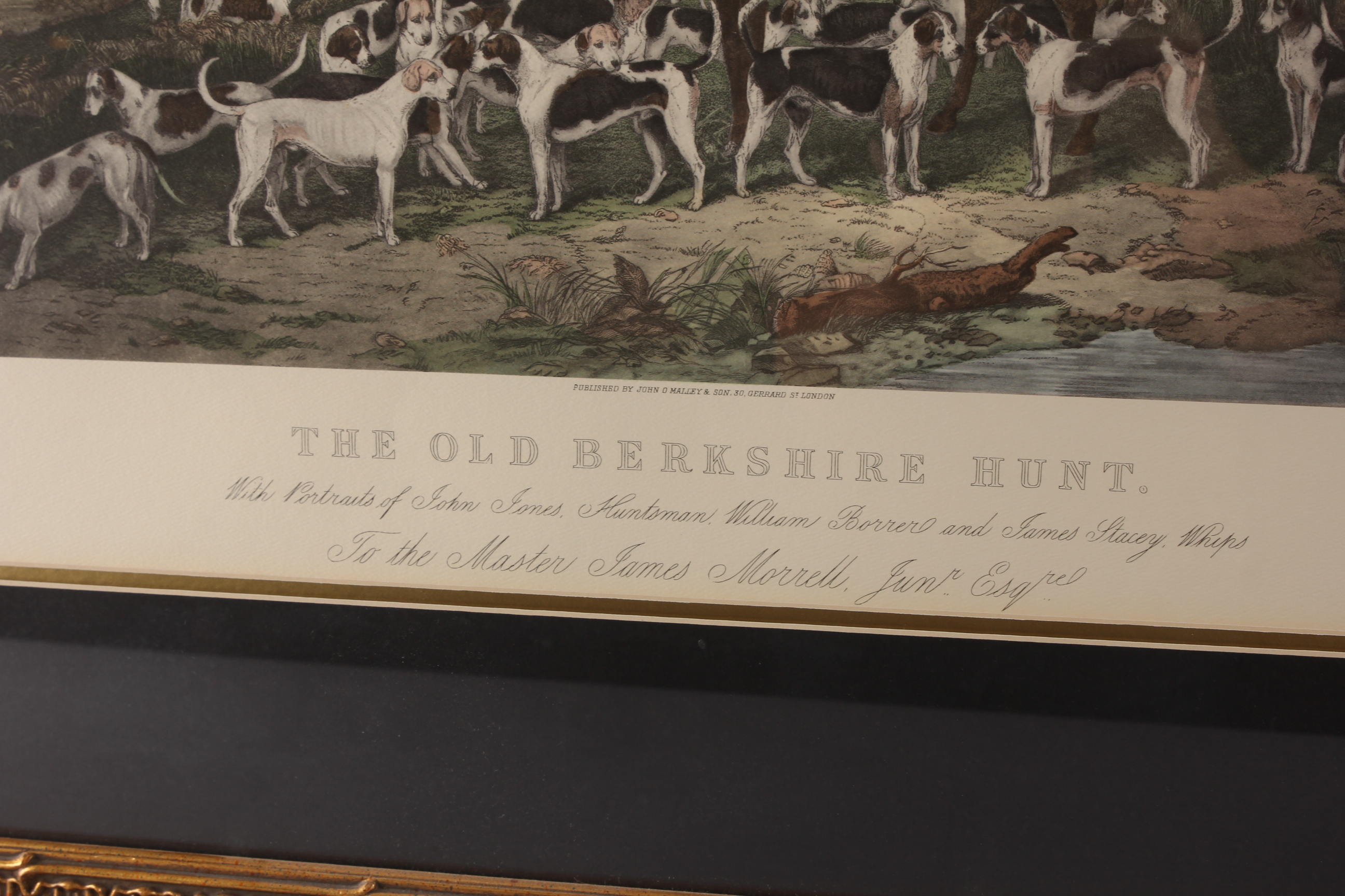 "The Old Berkshire Hunt" Hand-Colored Thomas Engraving by John Goode