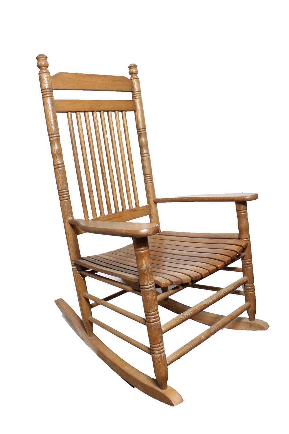 Pair of Cracker Barrel Wood Rocking Chairs
