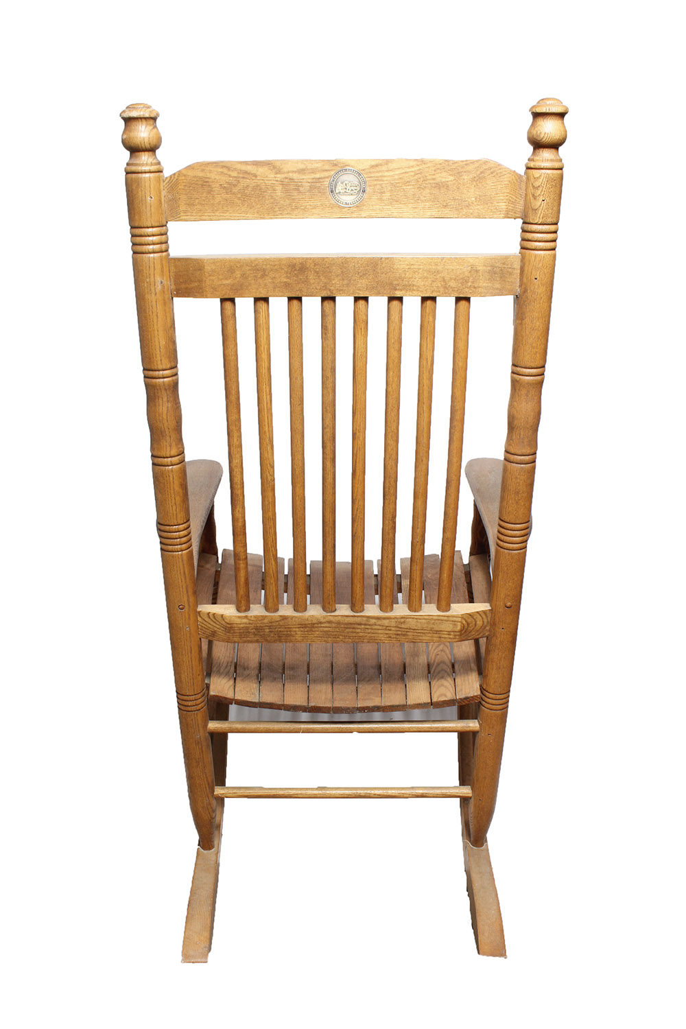 Pair of Cracker Barrel Wood Rocking Chairs