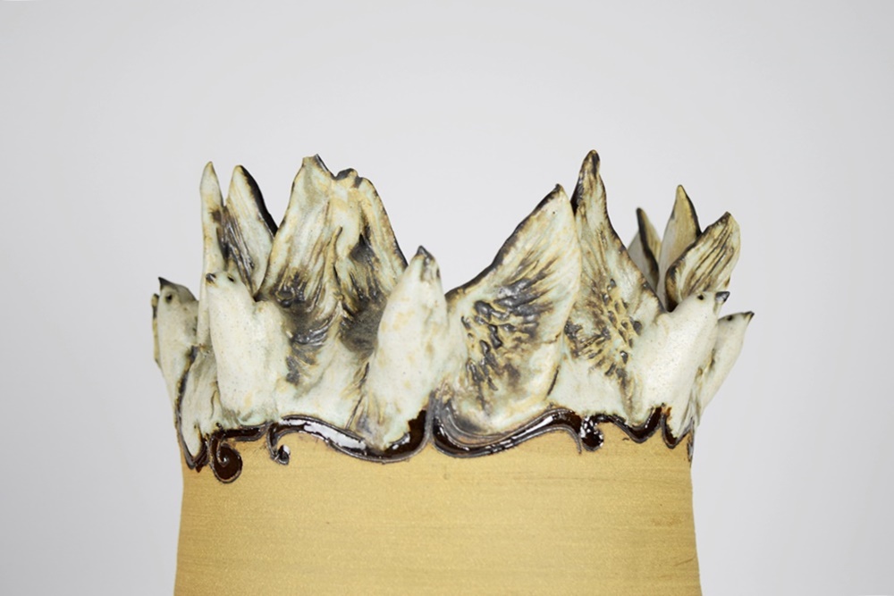 Mary Ann Wurst Hand Thrown Pottery Vase