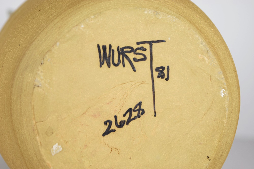 Mary Ann Wurst Hand Thrown Pottery Vase