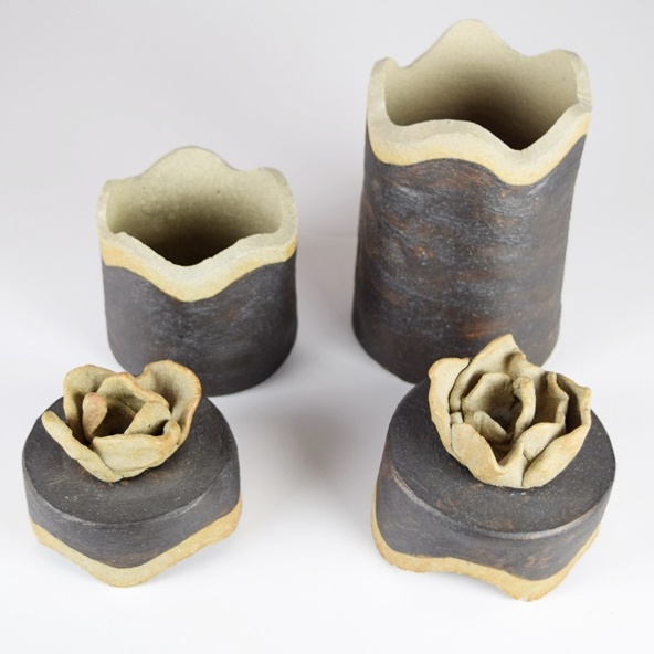 Mary Ann Wurst Hand Thrown Pottery Vase