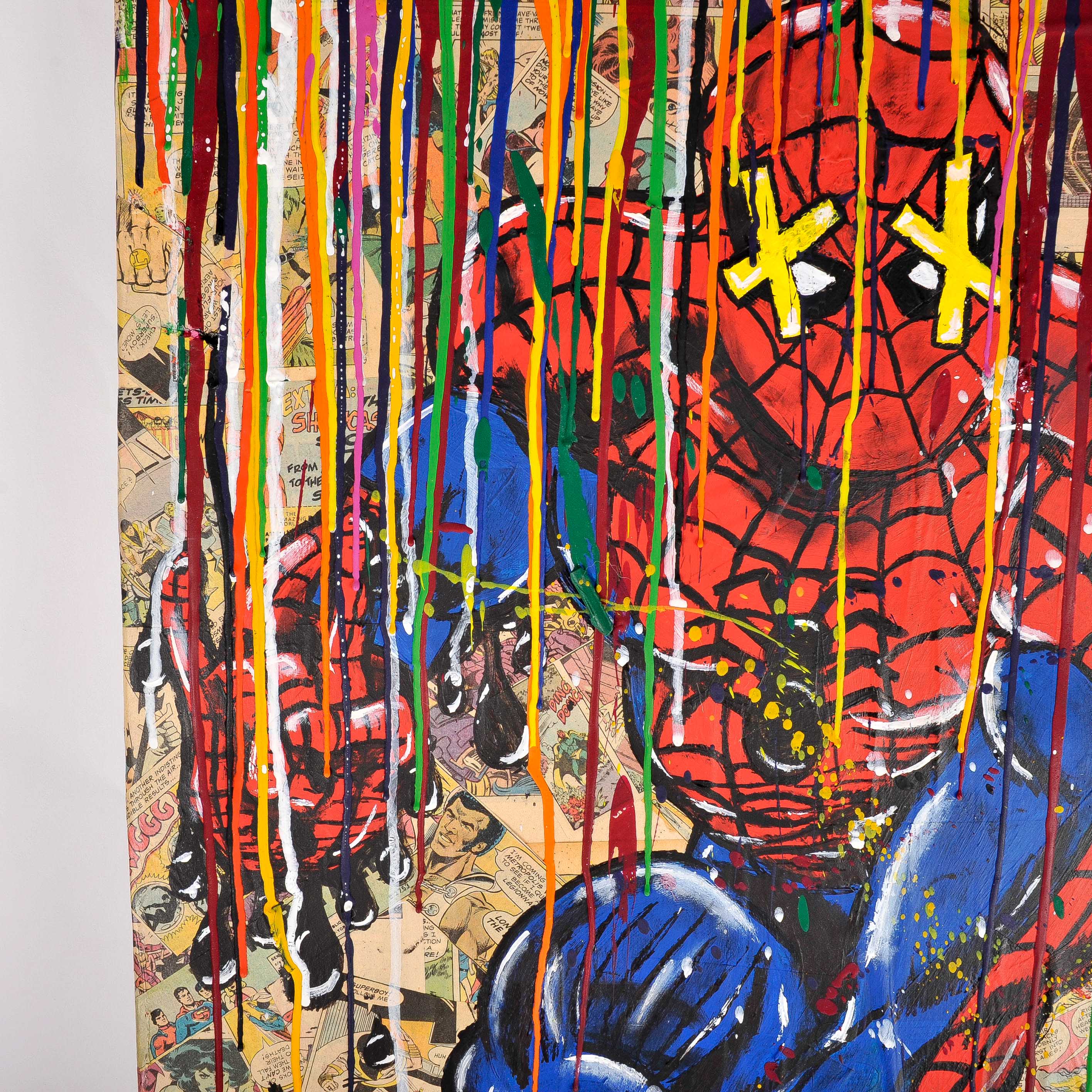 Mindy Howland Spiderman Comic Painting