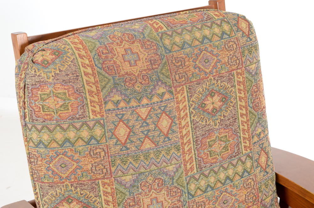 Flexsteel Mission Style Chair and Ottman