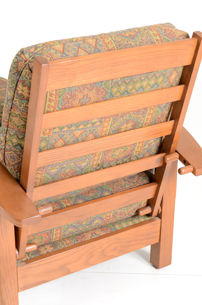 Flexsteel Mission Style Chair and Ottman