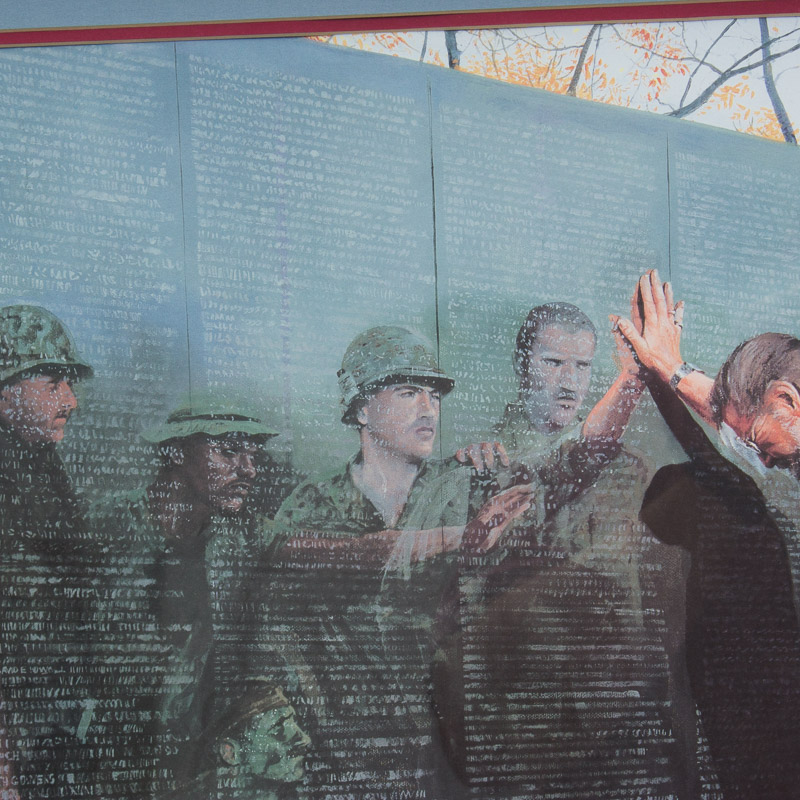 Vietnam War Theme "Reflections" Lithograph by Lee Teter