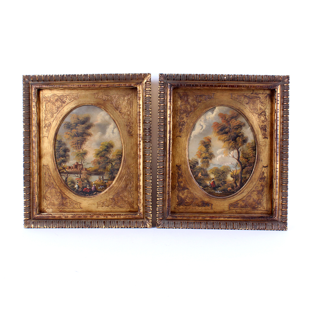 Framed Otto Van Thoren Original Landscape Oil Paintings