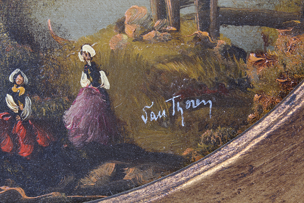 Framed Otto Van Thoren Original Landscape Oil Paintings