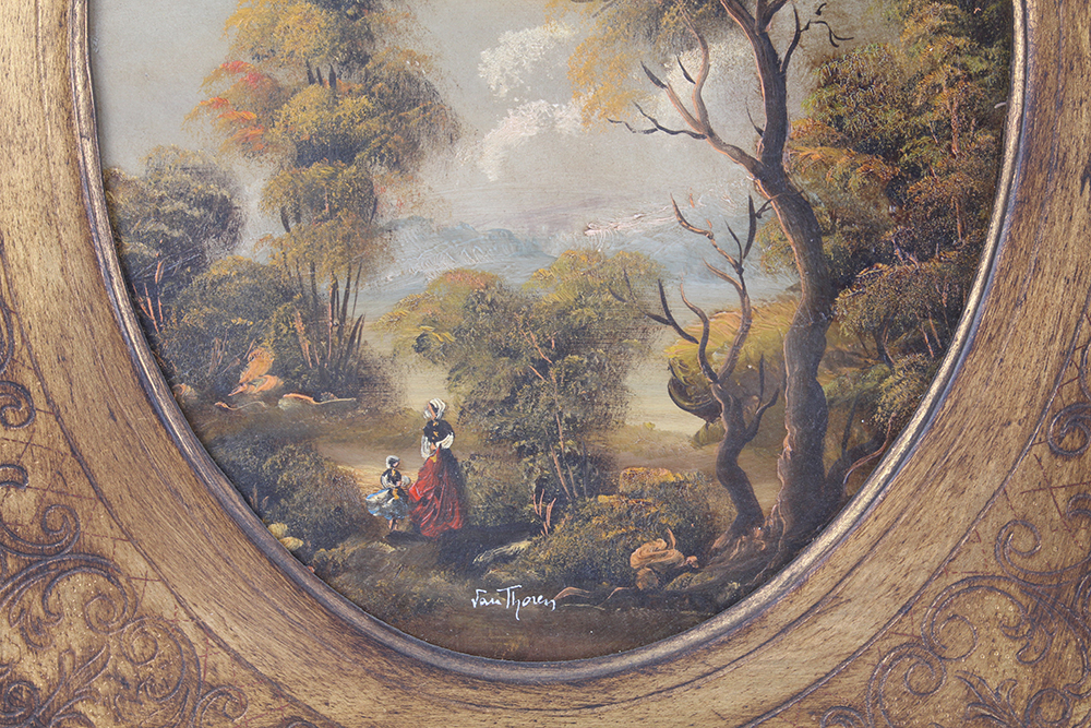 Framed Otto Van Thoren Original Landscape Oil Paintings