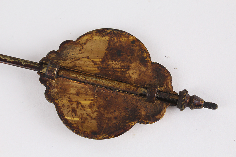 Early 20th Century Oak Mantel Clock With Incised Facade