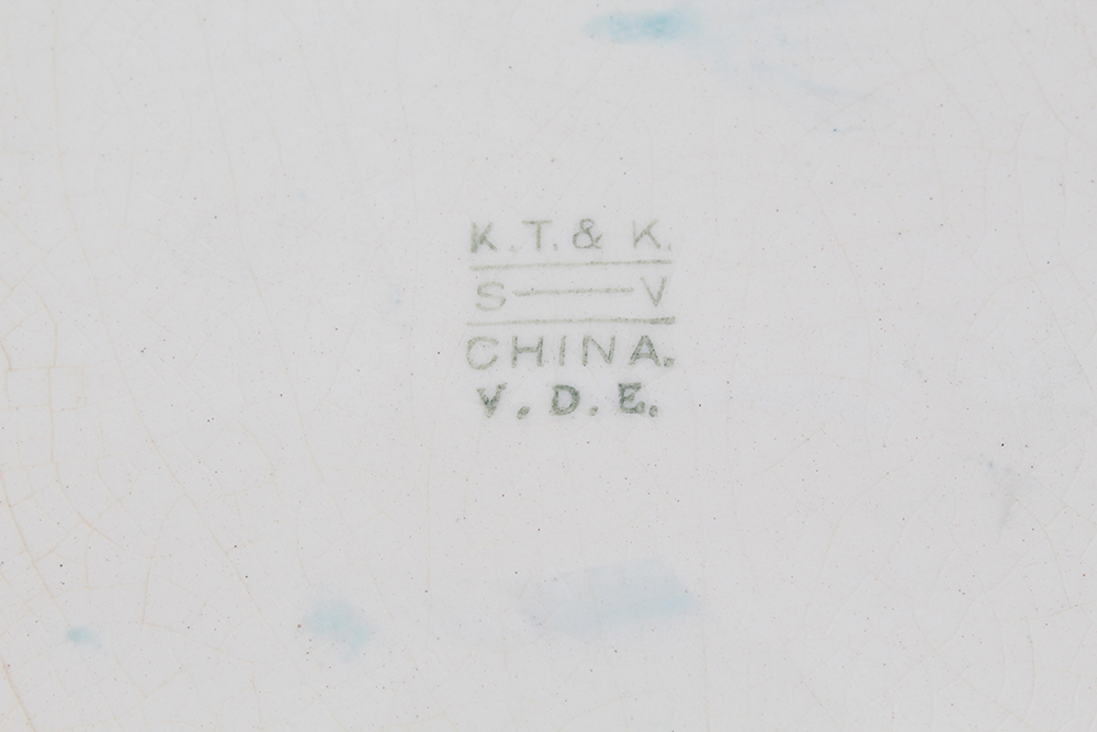 Circa 1925 Knowles, Taylor & Knowles Baby Blue Utilitarian China