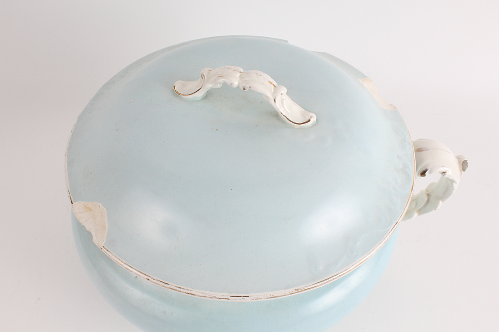 Circa 1925 Knowles, Taylor & Knowles Baby Blue Utilitarian China