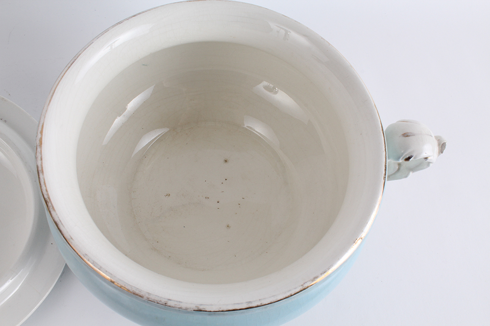 Circa 1925 Knowles, Taylor & Knowles Baby Blue Utilitarian China