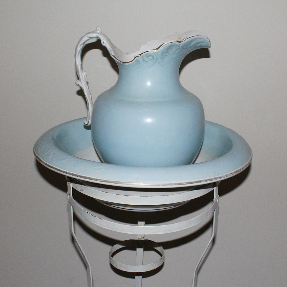 Circa 1925 Knowles, Taylor & Knowles Baby Blue Utilitarian China