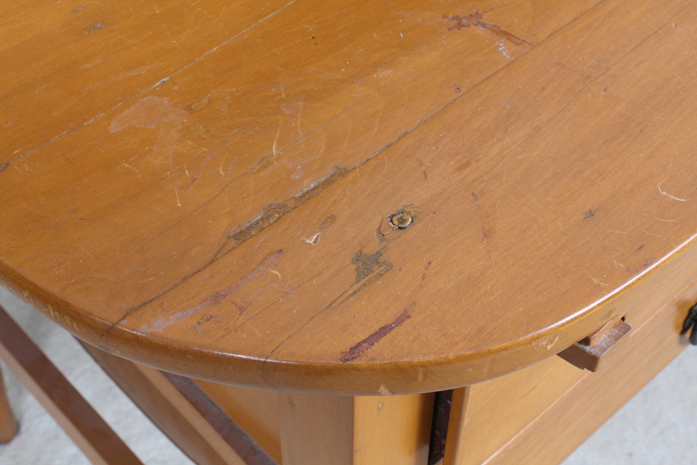 Antique Poplar Baking Table