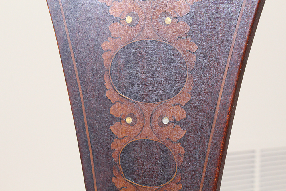 Semi-Antique Child's Rocking Chair with Mahogany Finish