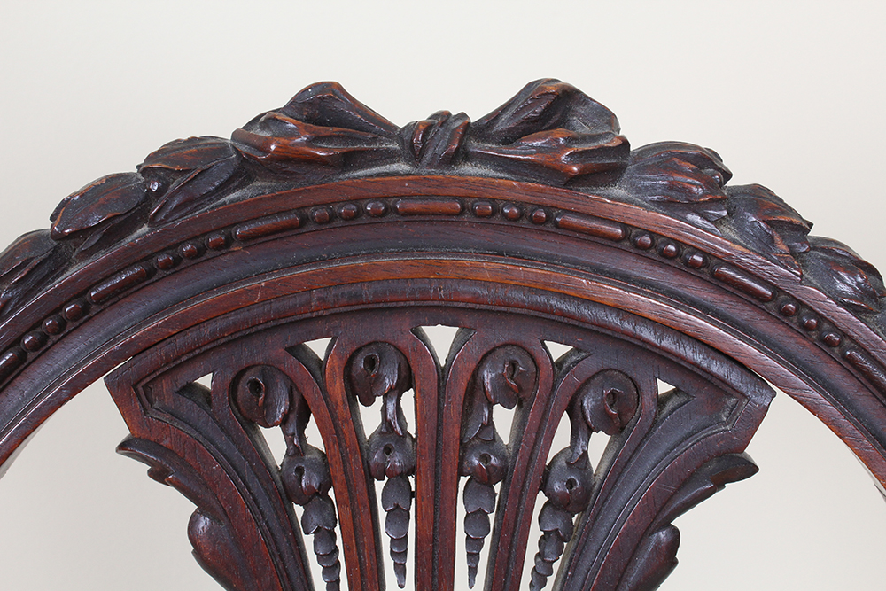 Antique Rosewood Cane Chair