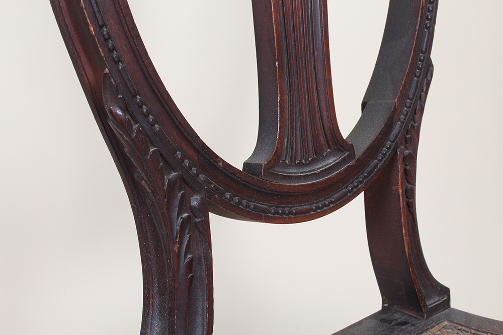 Antique Rosewood Cane Chair