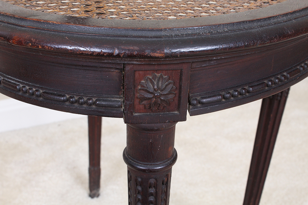 Antique Rosewood Cane Chair