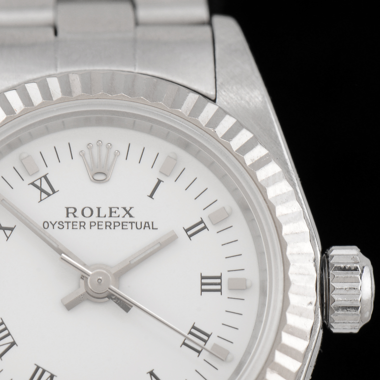 Women's Rolex Perpetual Steel and 18k White Gold 76094 Oyster Watch