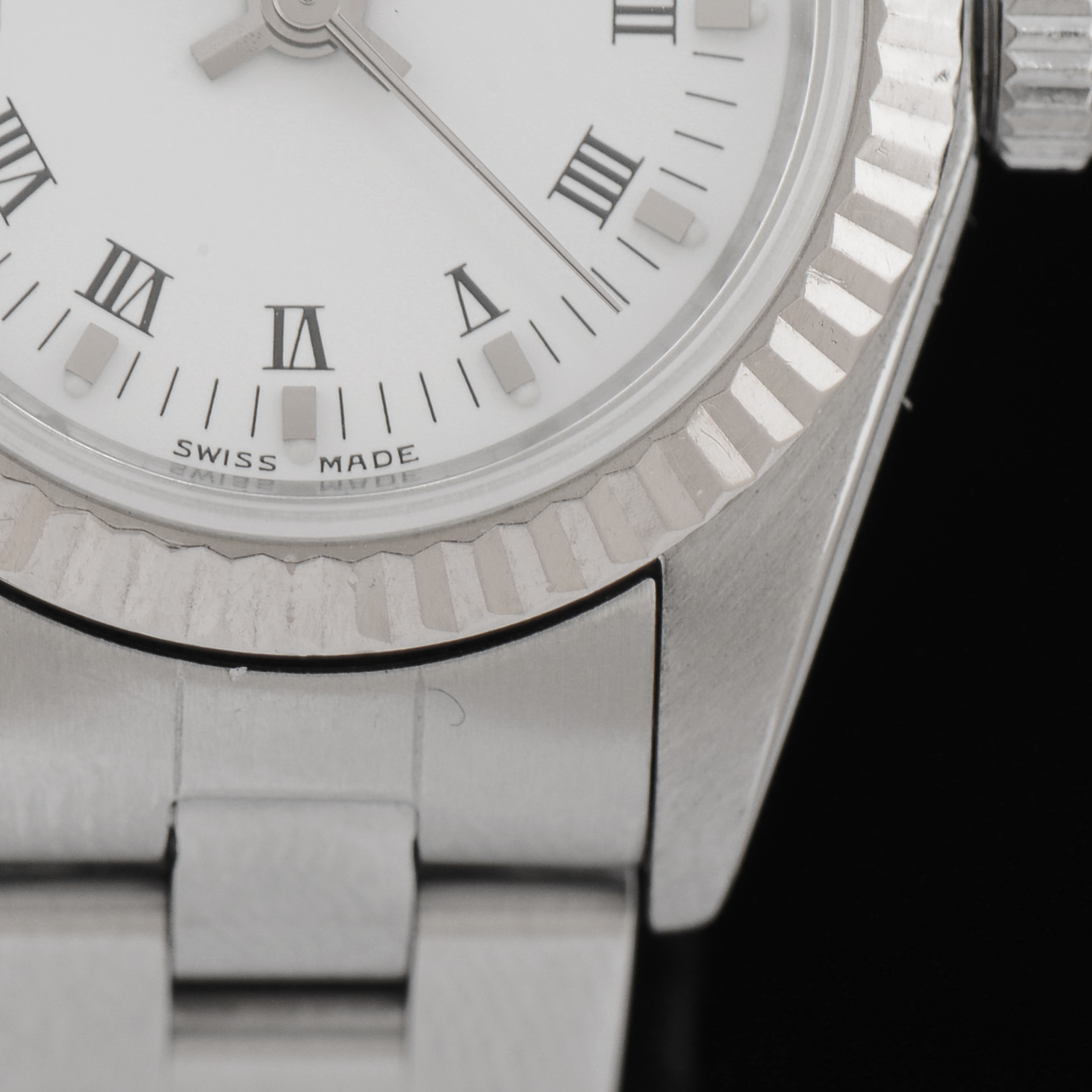 Women's Rolex Perpetual Steel and 18k White Gold 76094 Oyster Watch