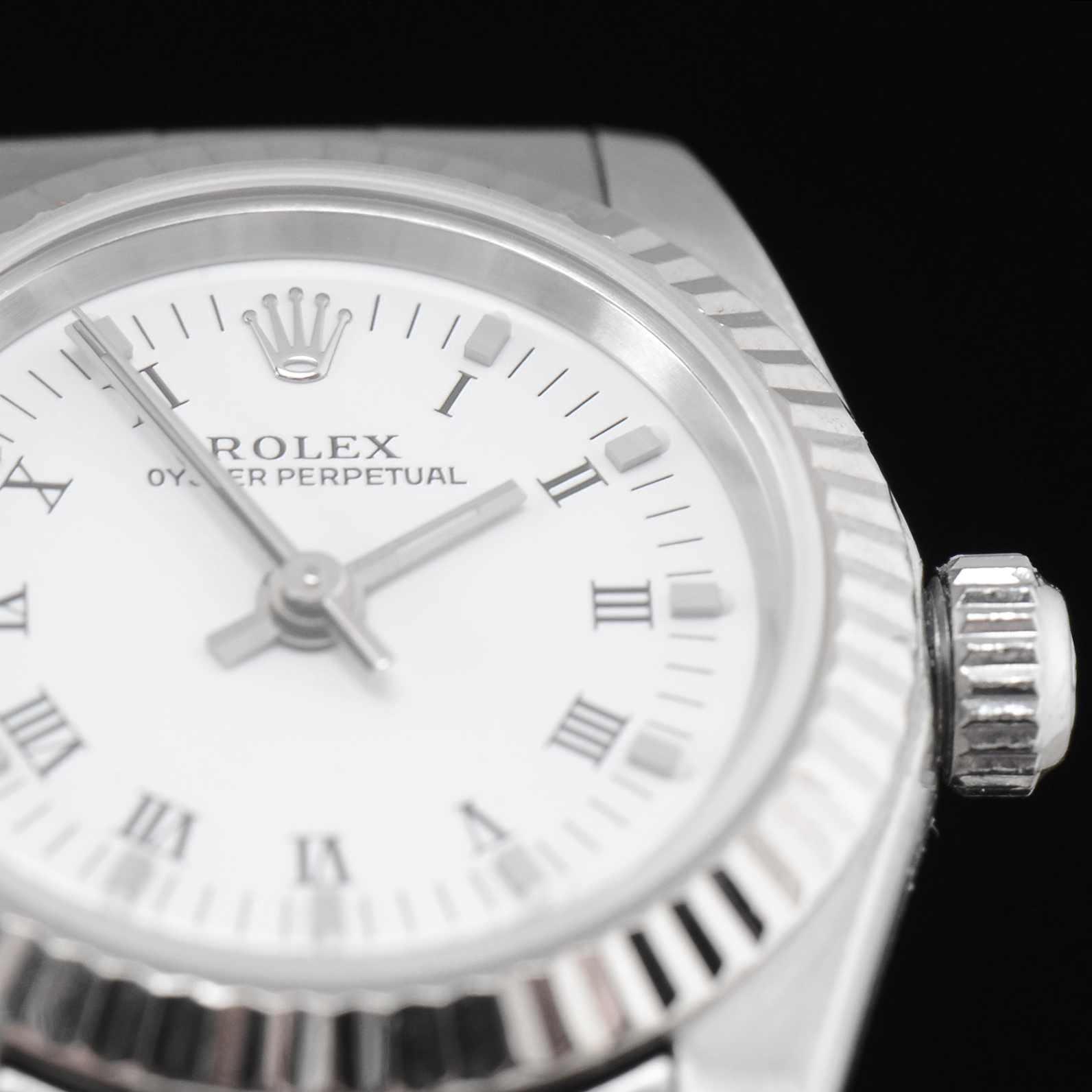 Women's Rolex Perpetual Steel and 18k White Gold 76094 Oyster Watch