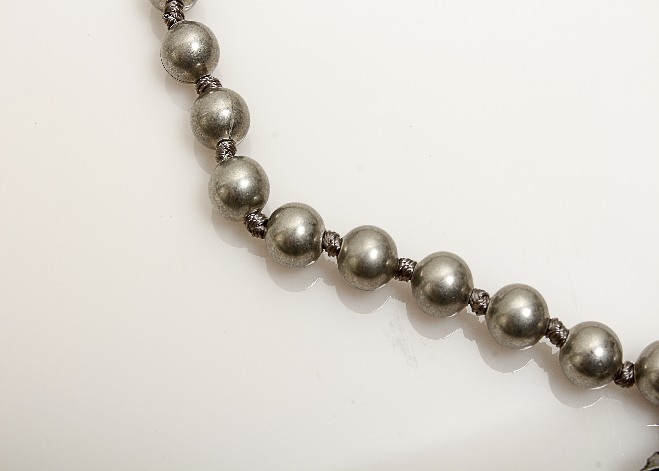 Mother of Pearl Flat Disc Necklace