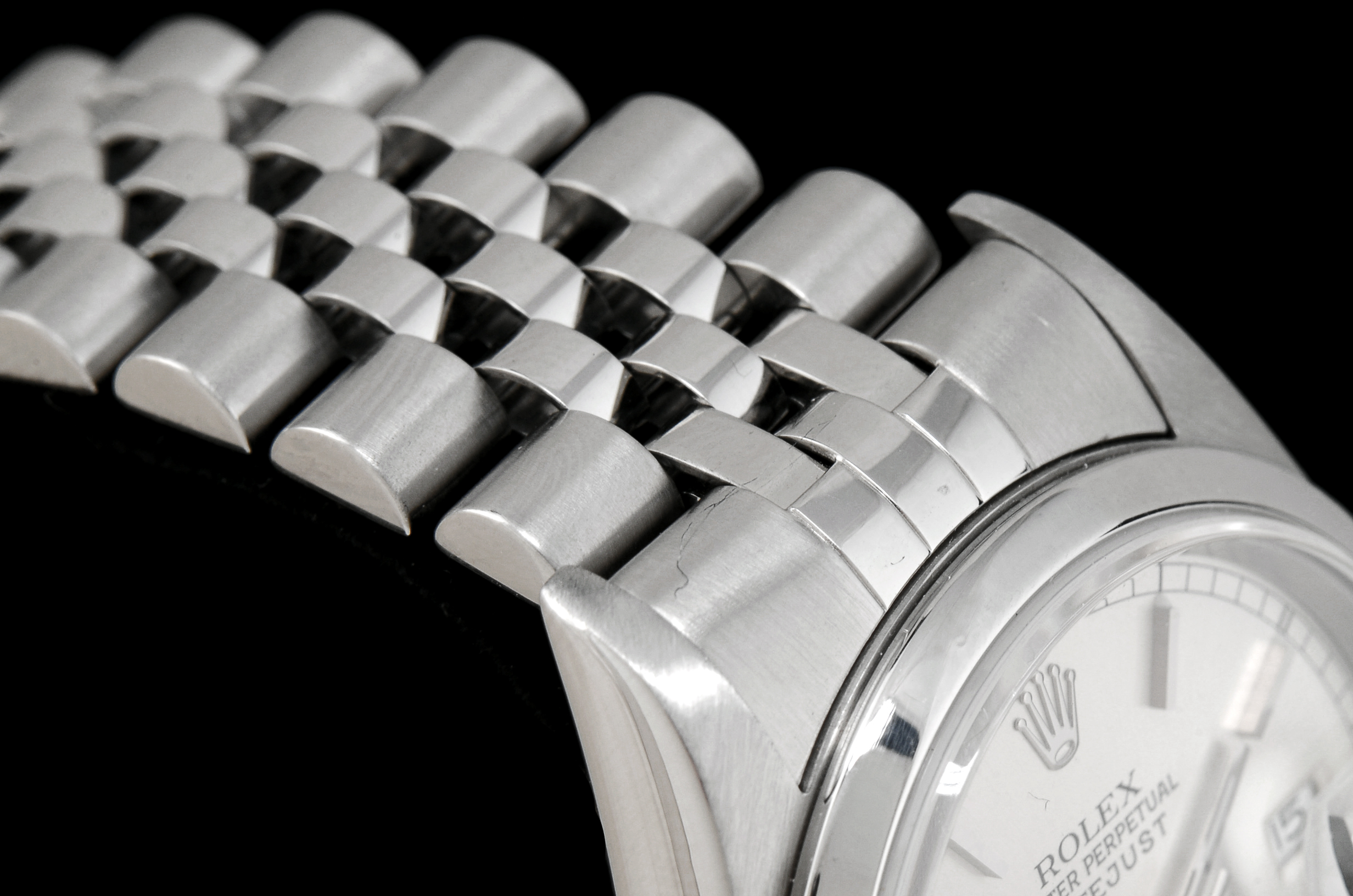 Men's Rolex Datejust Stainless Steel 16200 36mm Silver Index Jubilee Watch