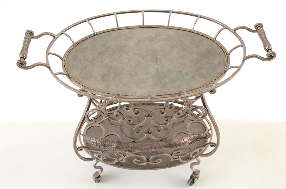 Janice Minor Iron Bar Cart for Neiman Marcus