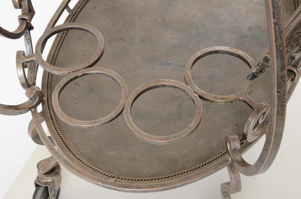 Janice Minor Iron Bar Cart for Neiman Marcus